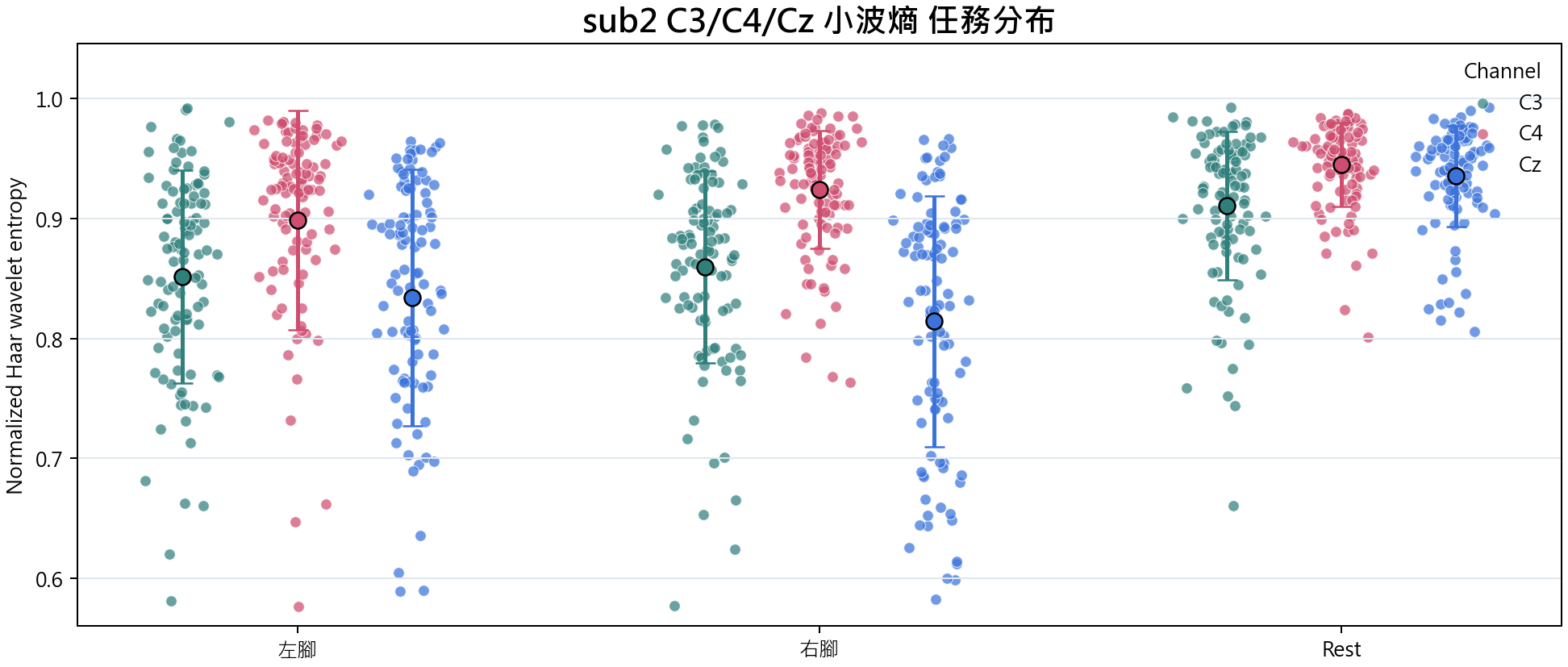 sub2 C3 C4 Cz 小波熵